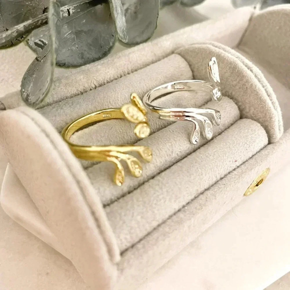 925 Sterling Silver Boho Wrap Ring Dainty Minimalist Stackable Ring Band - Picture 4 of 5